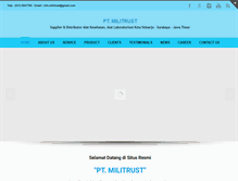 Tablet Screenshot of militrust.com